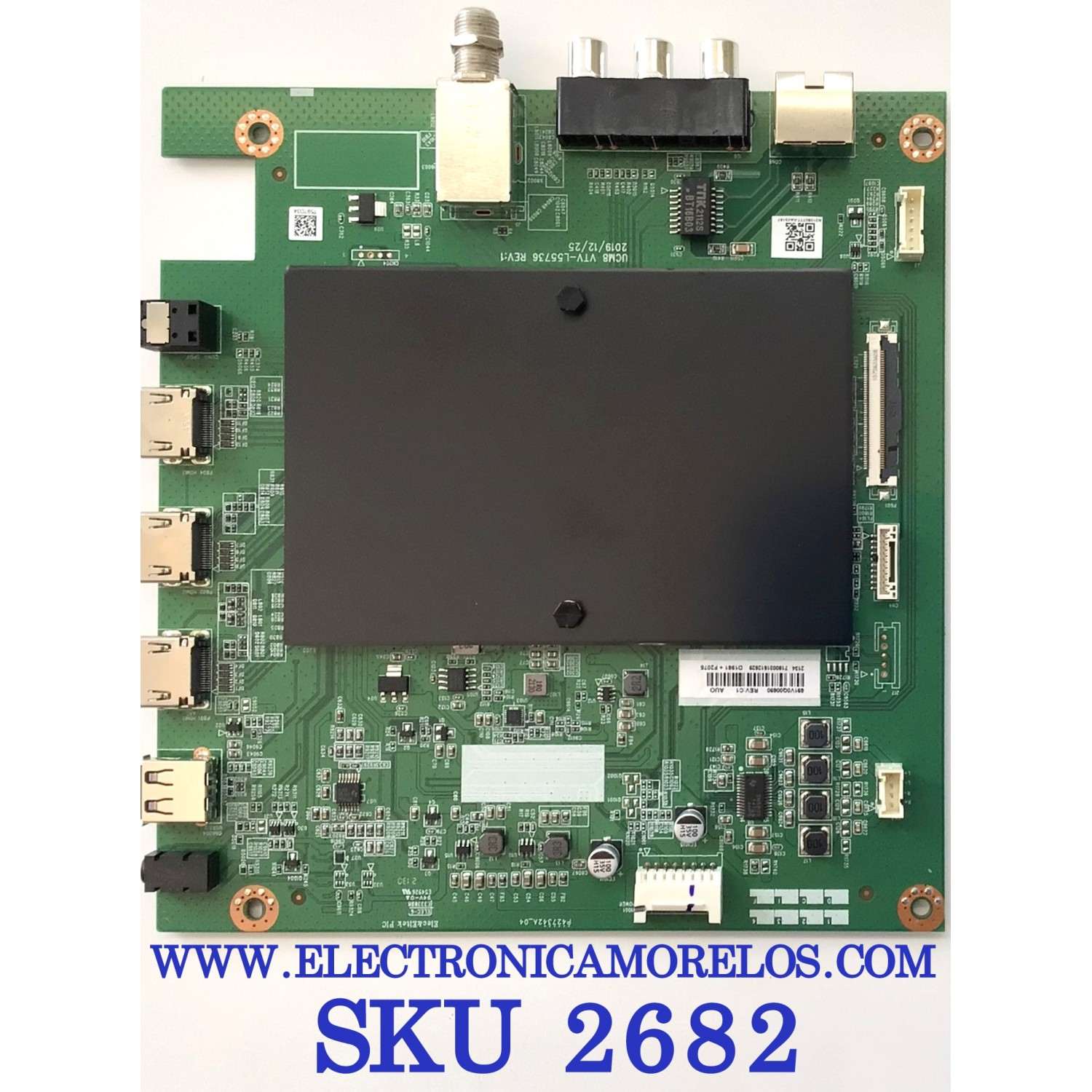 MAIN PARA SMART TV PIONEER 4K UHD / NUMERO DE PARTE 691V0Q00690 / VTV-L55736 REV:1 / N21080777 / 7180031512529 / PANEL K430WDCRB / DISPLAY T430QVN03.0 / MODELO PN43951-22U